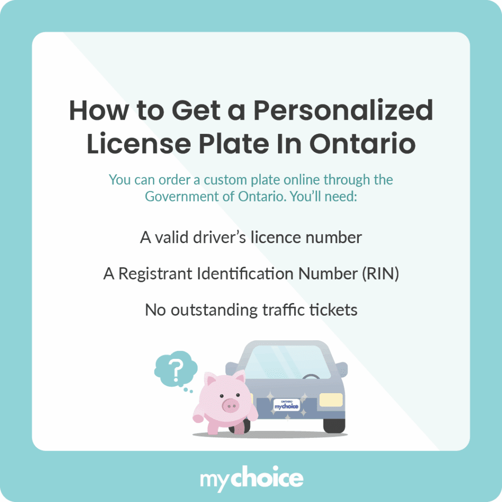 How to Get a Personalized License Plate In Ontario