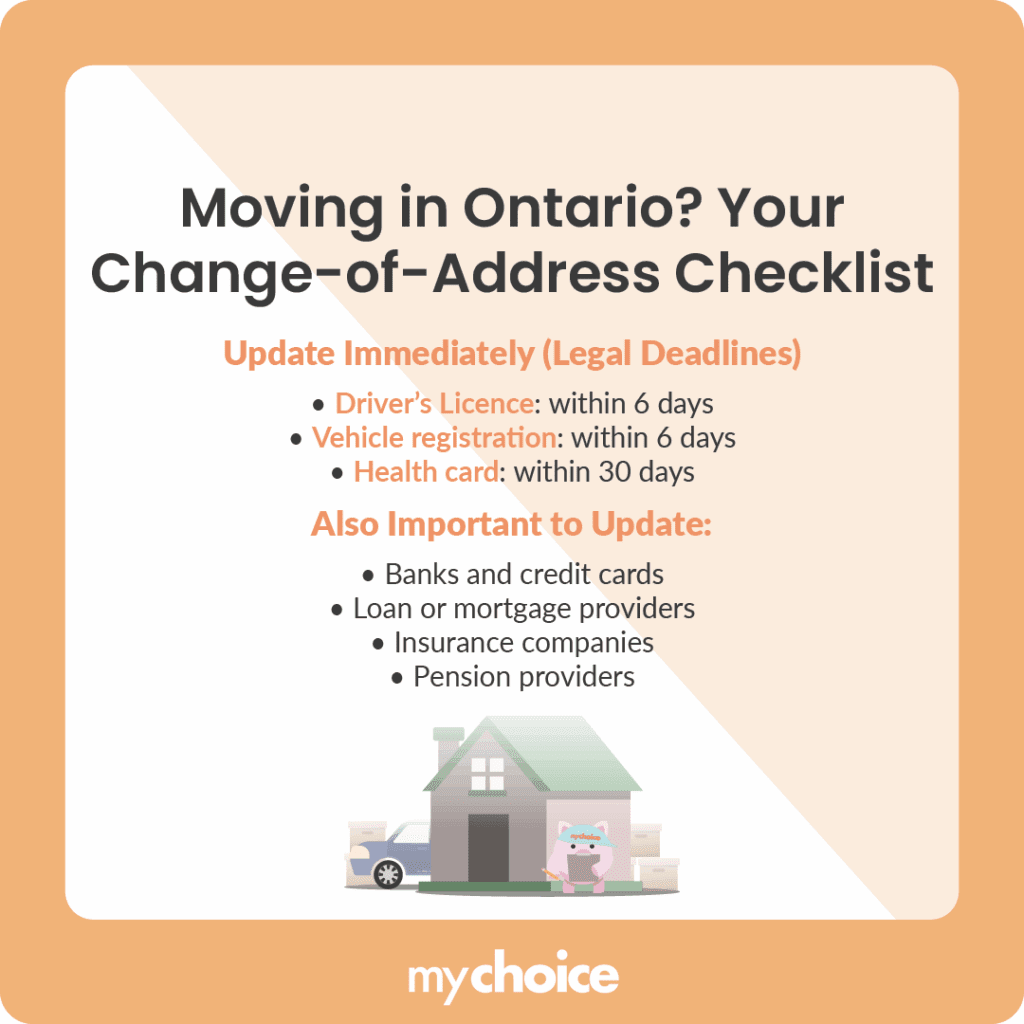 Moving in Ontario - Your Change-of-Address Checklist