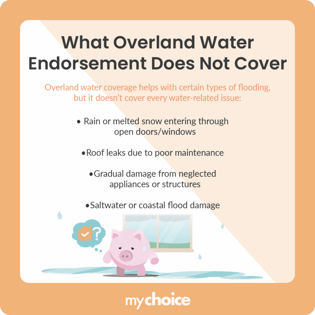 What Overland Water Endorsement Does Not Cover