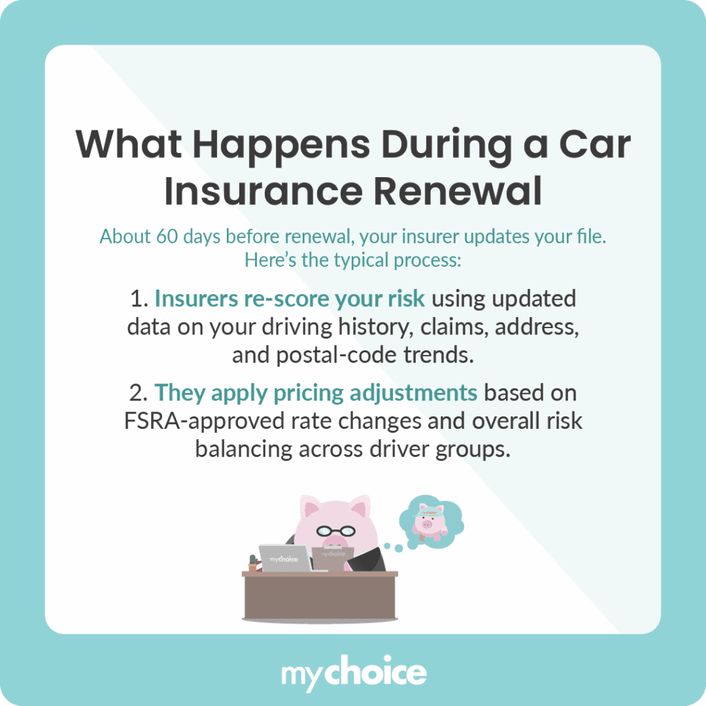 what happens during a car insurance renewal