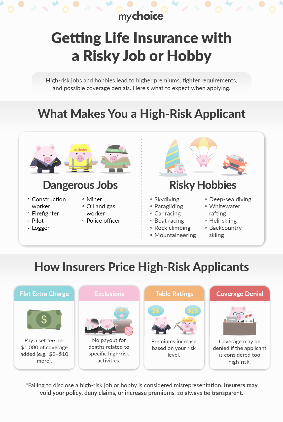 Getting life insurance with a risky job or hobby